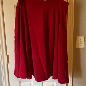 Red ModCloth Rock Steady skirt size 1X